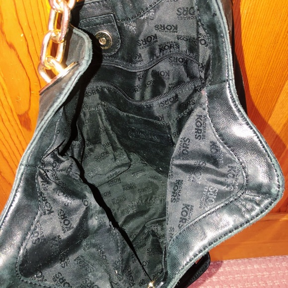 Michael Kors Bag | Black and Gold Chain Purse - Picture 3 of 6